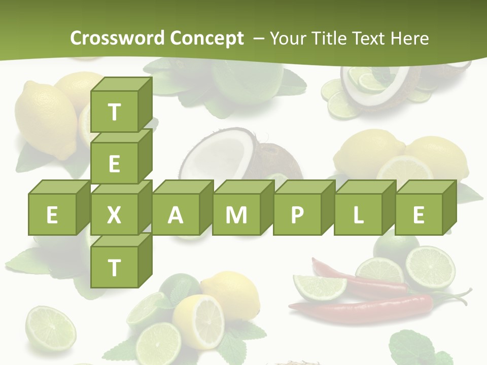 Isolated Chili Pile PowerPoint Template