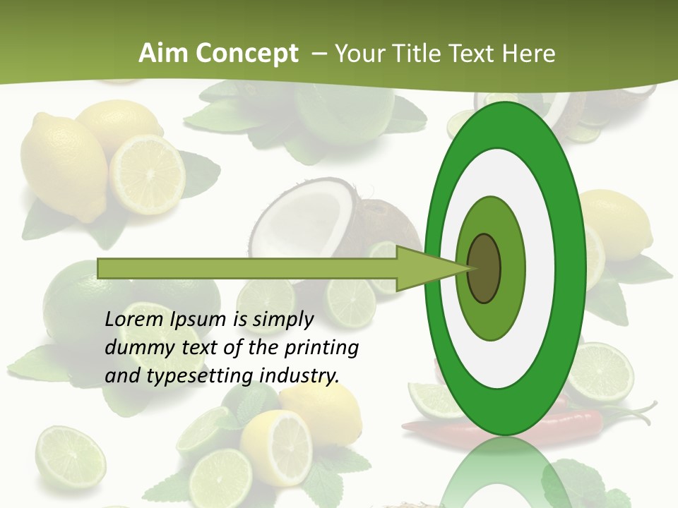 Isolated Chili Pile PowerPoint Template