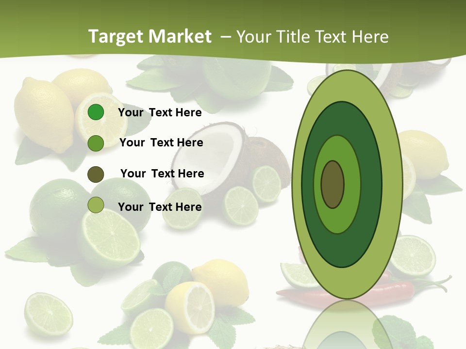 Isolated Chili Pile PowerPoint Template