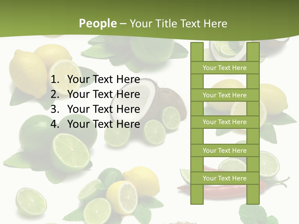 Isolated Chili Pile PowerPoint Template