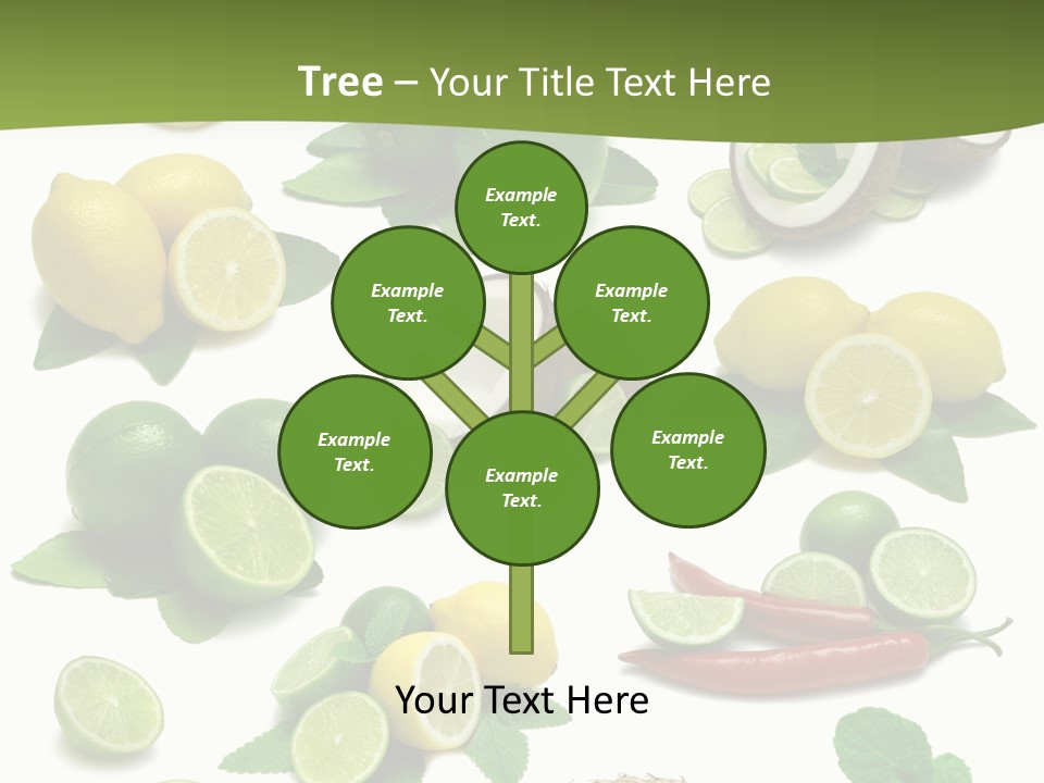 Isolated Chili Pile PowerPoint Template