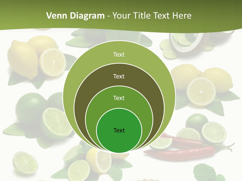 Isolated Chili Pile PowerPoint Template