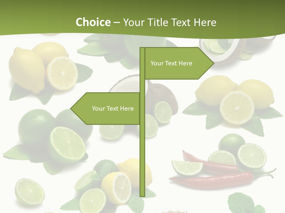 Isolated Chili Pile PowerPoint Template