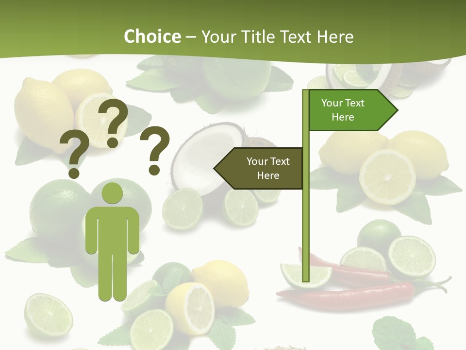 Isolated Chili Pile PowerPoint Template