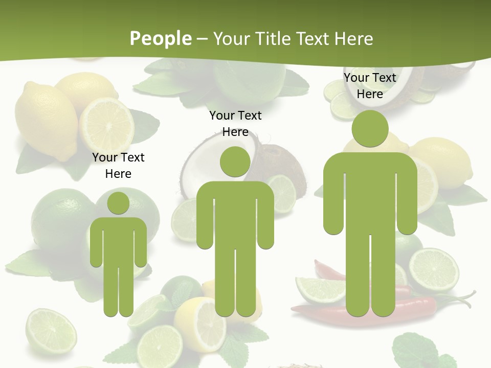 Isolated Chili Pile PowerPoint Template