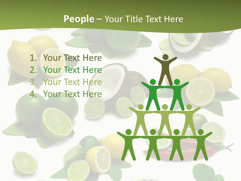 Isolated Chili Pile PowerPoint Template