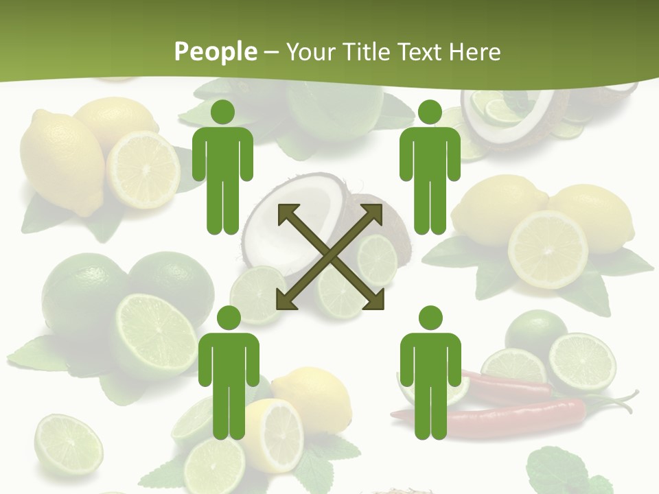 Isolated Chili Pile PowerPoint Template