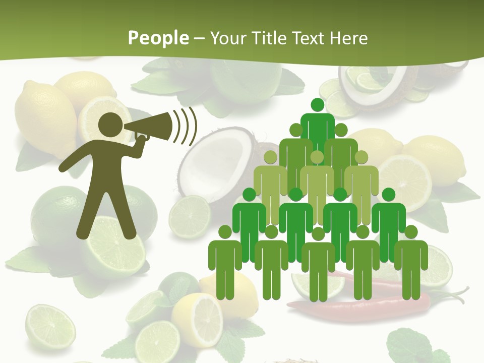 Isolated Chili Pile PowerPoint Template