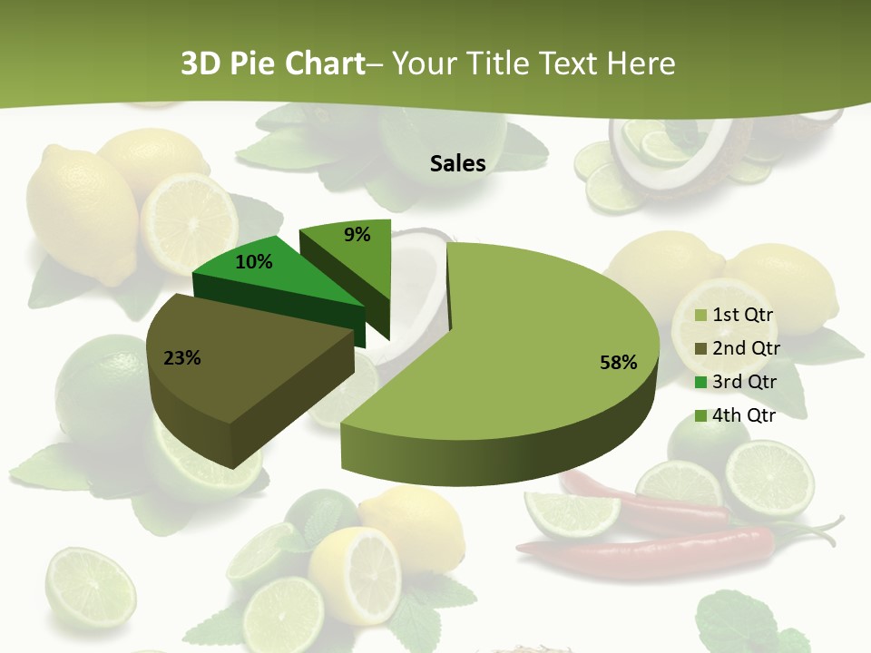 Isolated Chili Pile PowerPoint Template