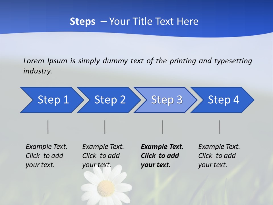 Flower Plant Bright PowerPoint Template