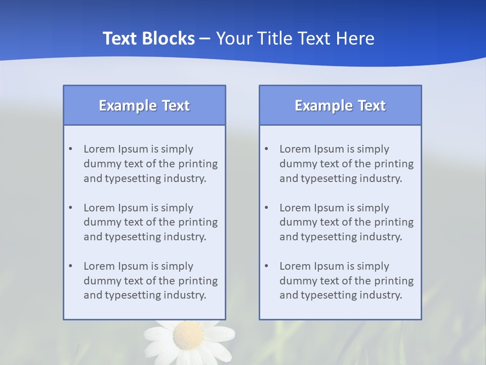 Flower Plant Bright PowerPoint Template