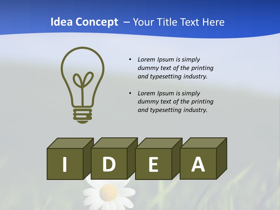 Flower Plant Bright PowerPoint Template