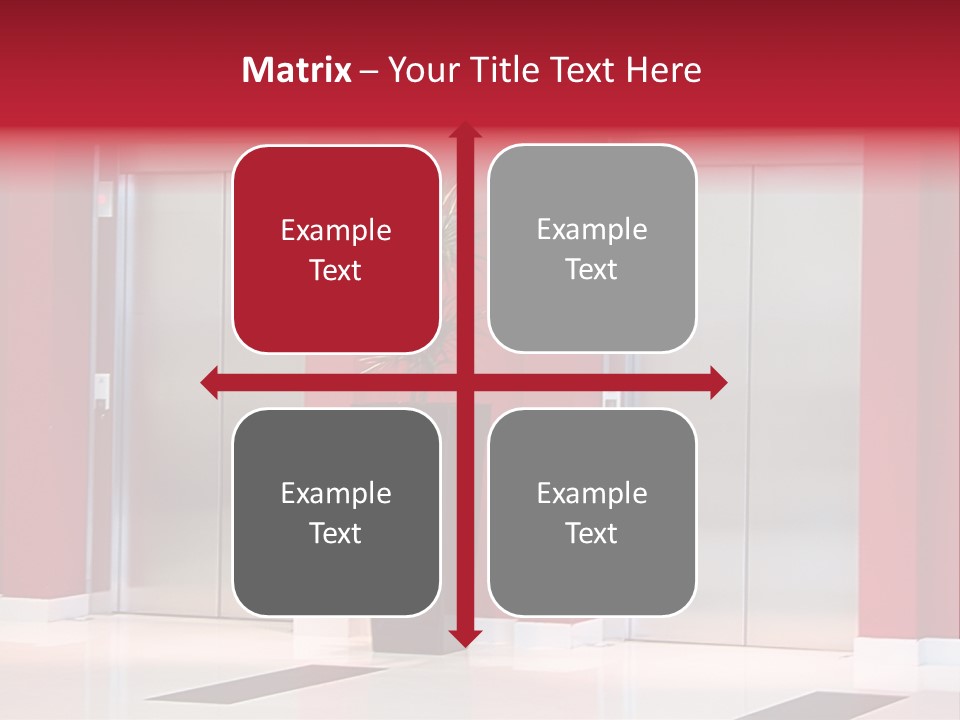 Two Sheet Door PowerPoint Template