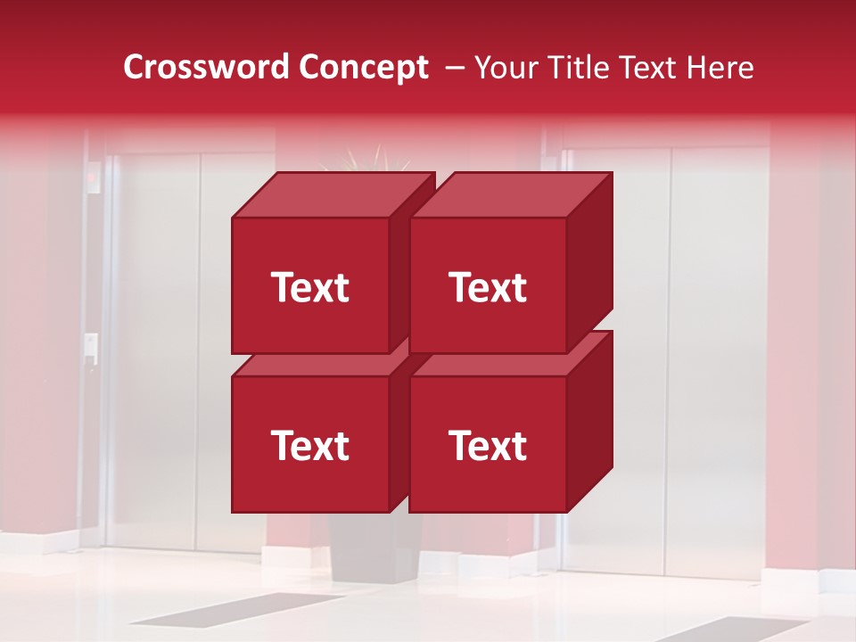 Two Sheet Door PowerPoint Template
