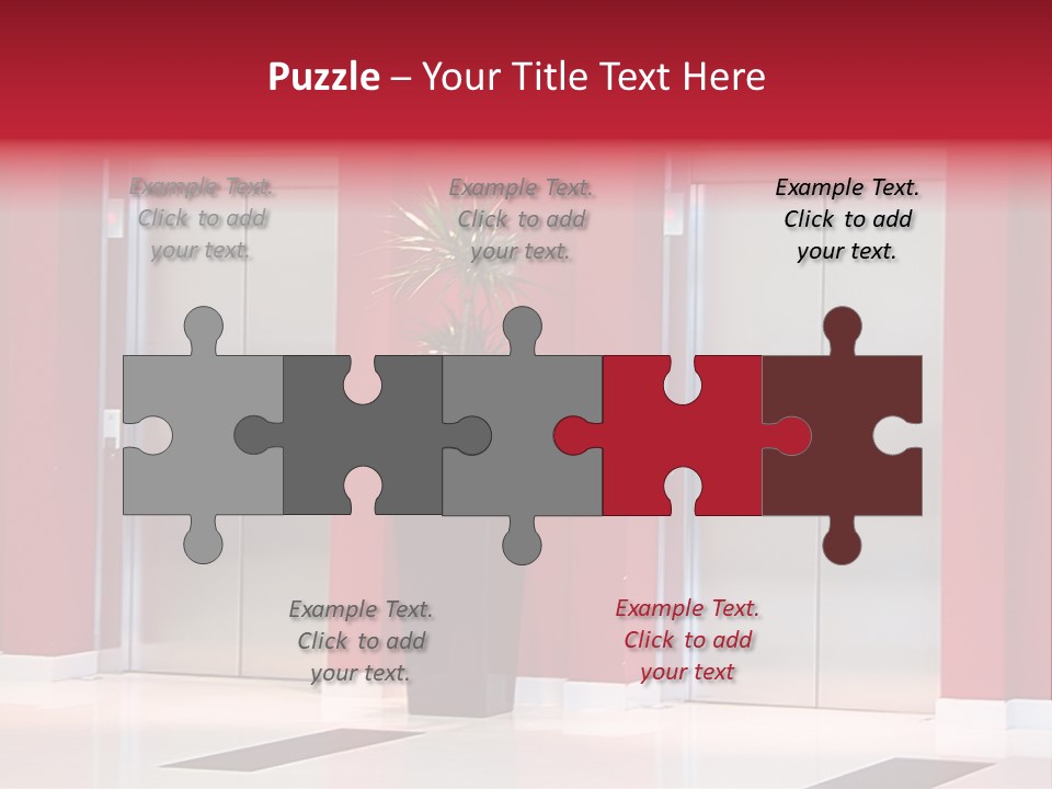 Two Sheet Door PowerPoint Template