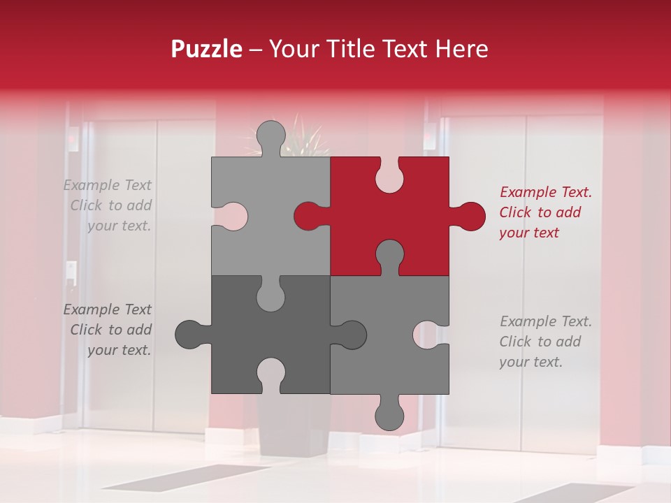 Two Sheet Door PowerPoint Template