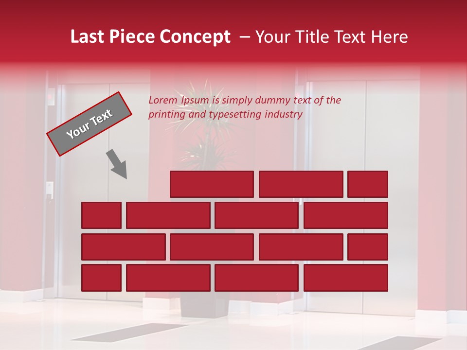 Two Sheet Door PowerPoint Template