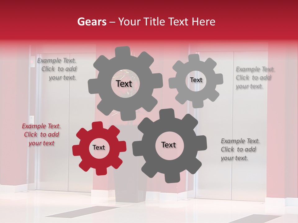 Two Sheet Door PowerPoint Template