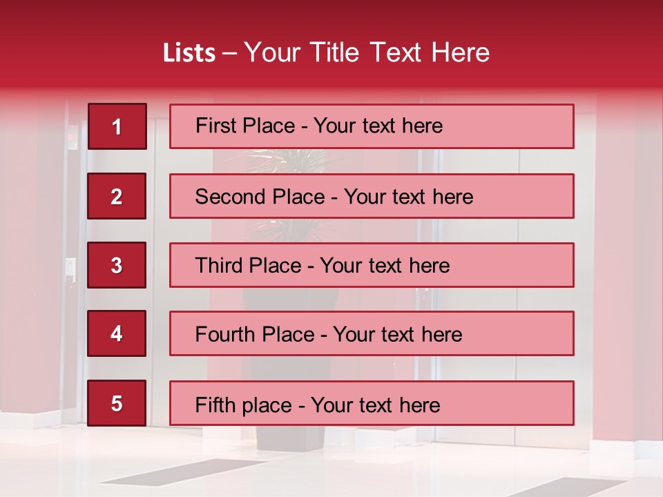 Two Sheet Door PowerPoint Template