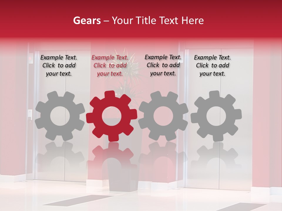 Two Sheet Door PowerPoint Template