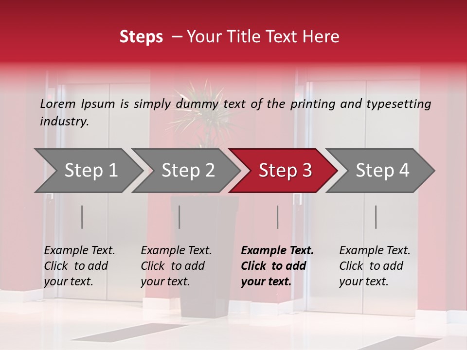 Two Sheet Door PowerPoint Template