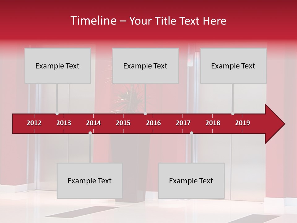 Two Sheet Door PowerPoint Template