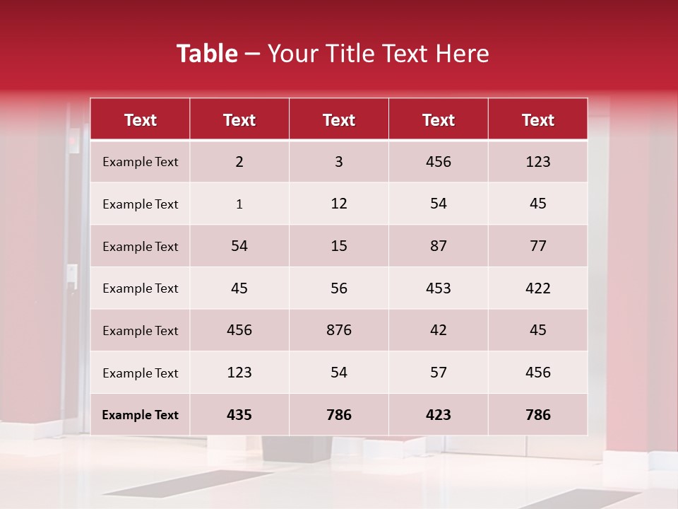 Two Sheet Door PowerPoint Template