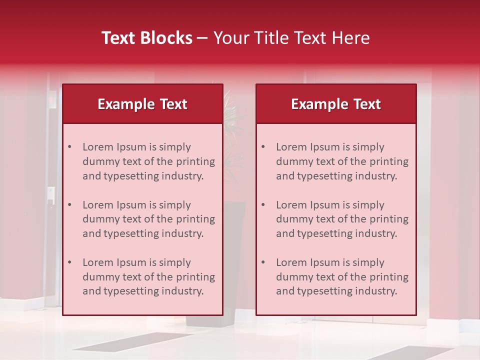 Two Sheet Door PowerPoint Template