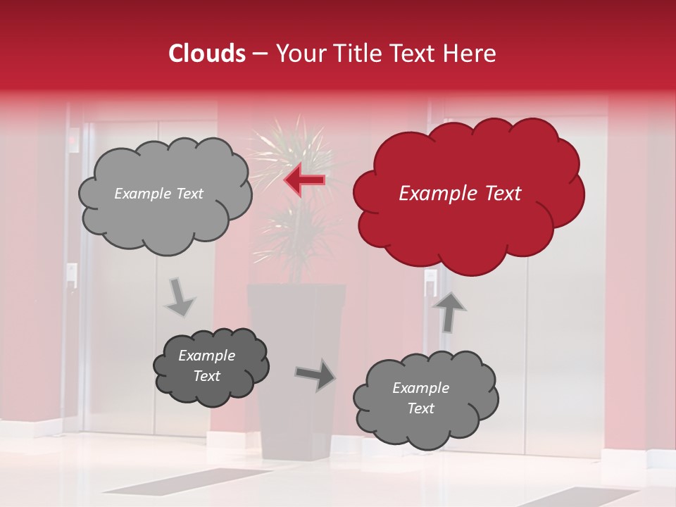 Two Sheet Door PowerPoint Template