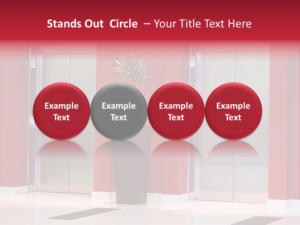 Two Sheet Door PowerPoint Template