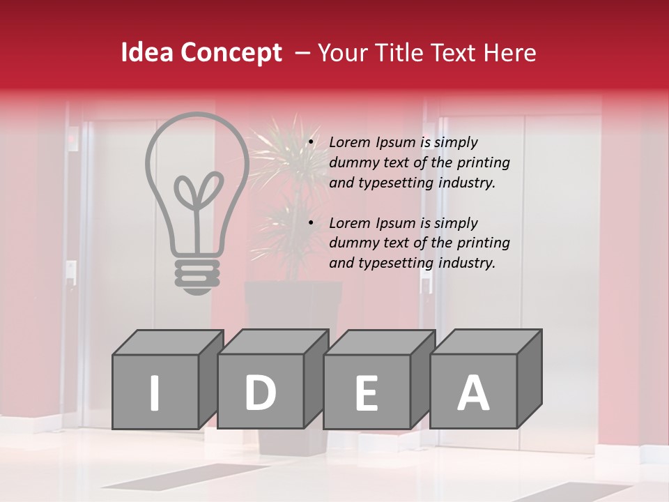 Two Sheet Door PowerPoint Template