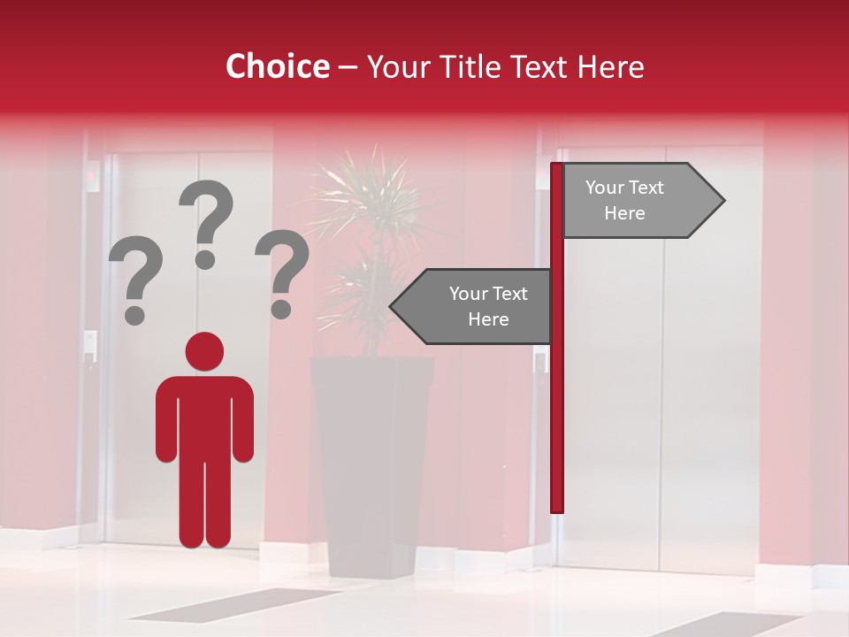 Two Sheet Door PowerPoint Template