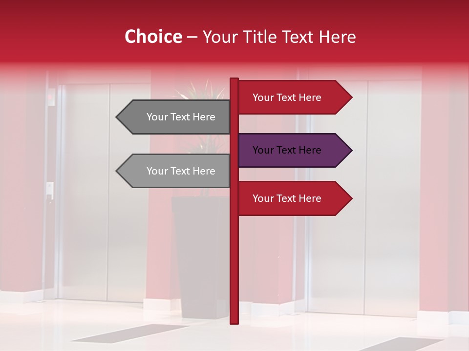 Two Sheet Door PowerPoint Template