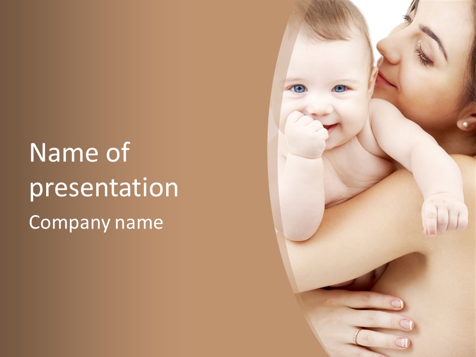 Attractive Sweet Child PowerPoint Template