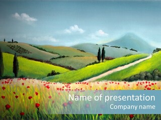 Farm Gorgeous Chianti PowerPoint Template