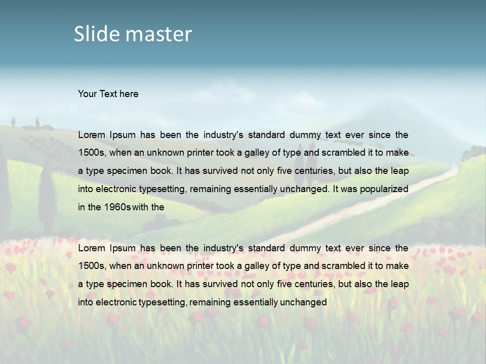 Farm Gorgeous Chianti PowerPoint Template