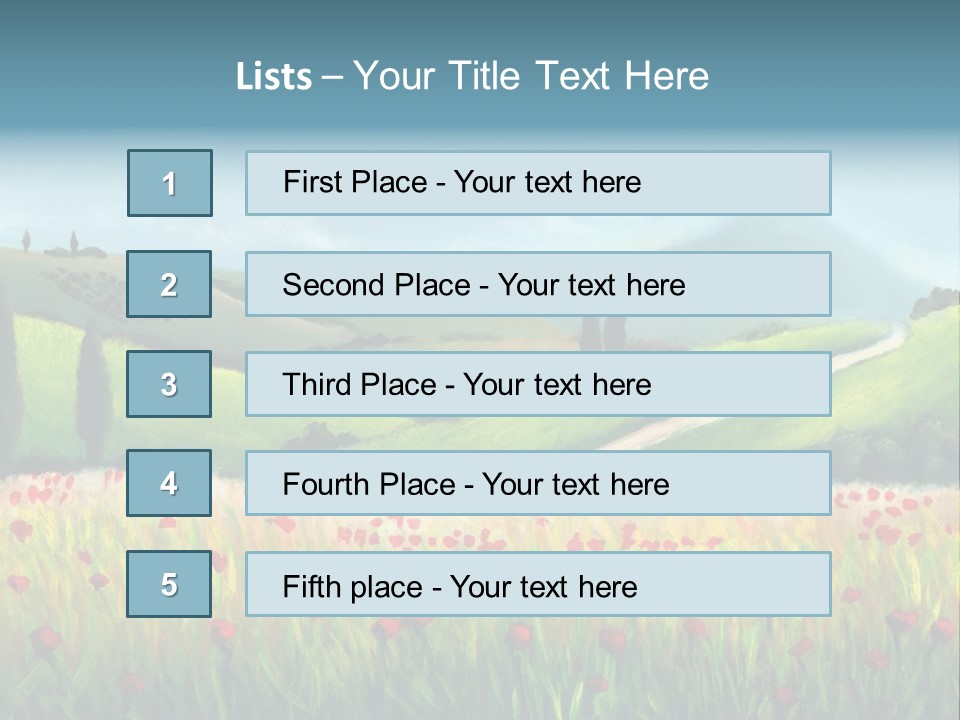 Farm Gorgeous Chianti PowerPoint Template