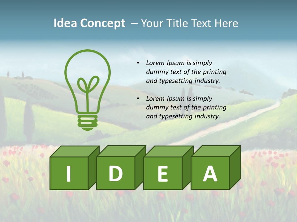 Farm Gorgeous Chianti PowerPoint Template