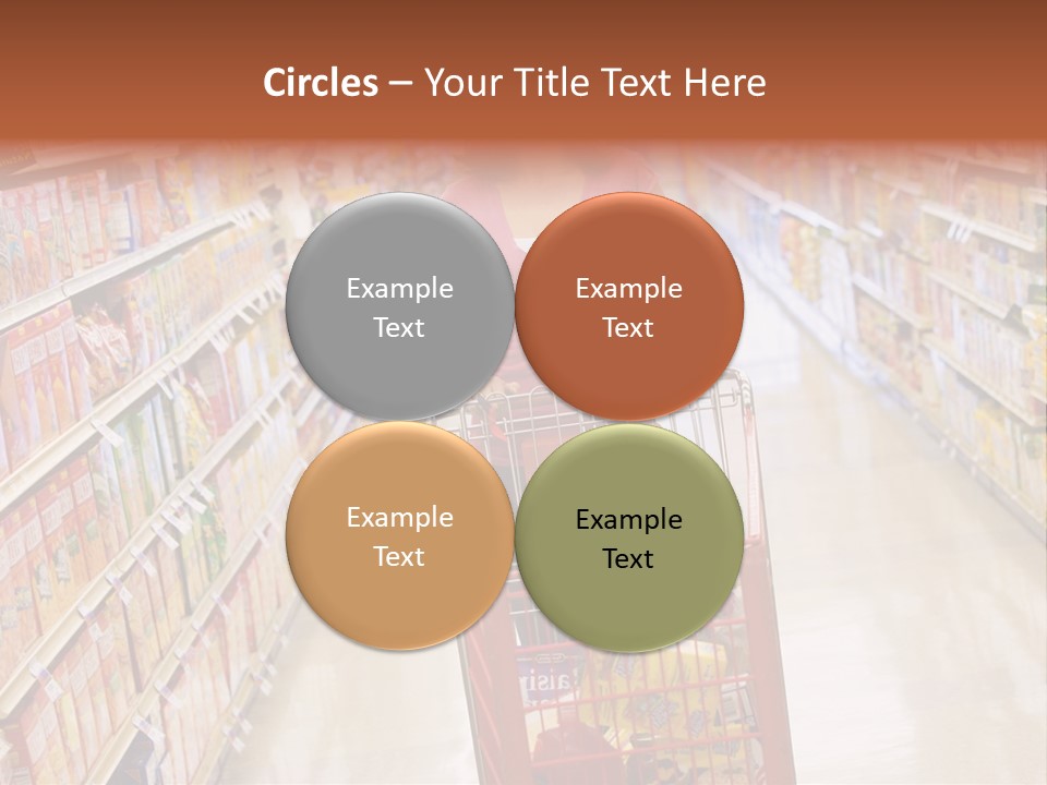 Smiling Customer Woman PowerPoint Template