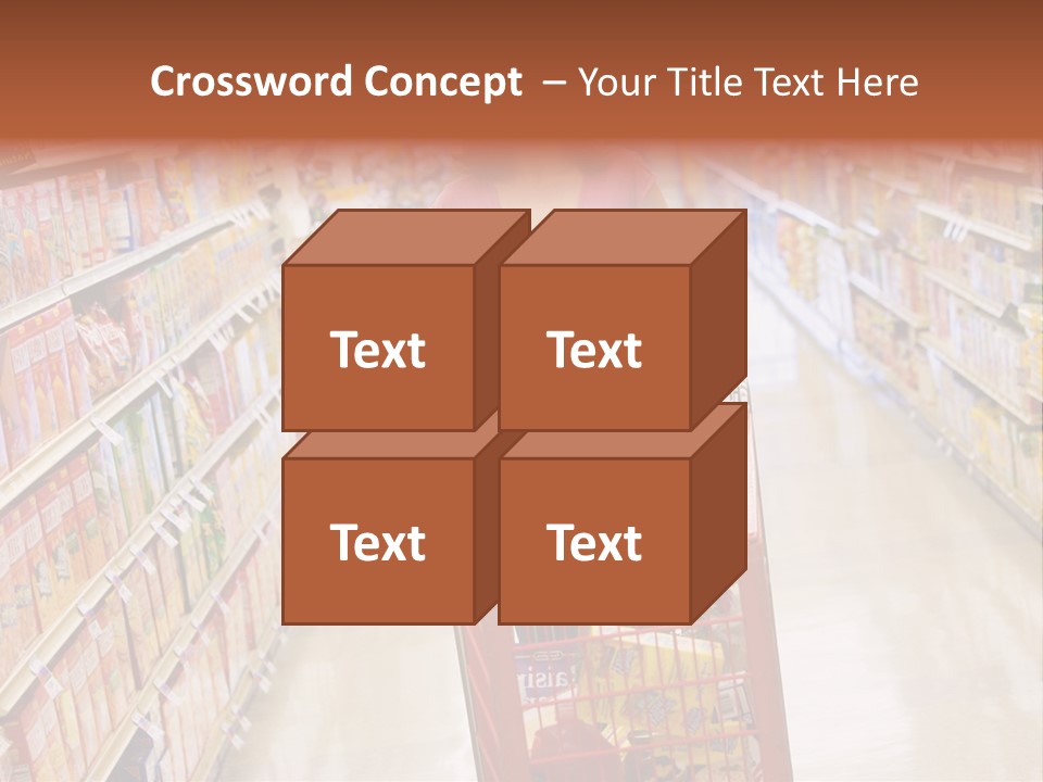 Smiling Customer Woman PowerPoint Template