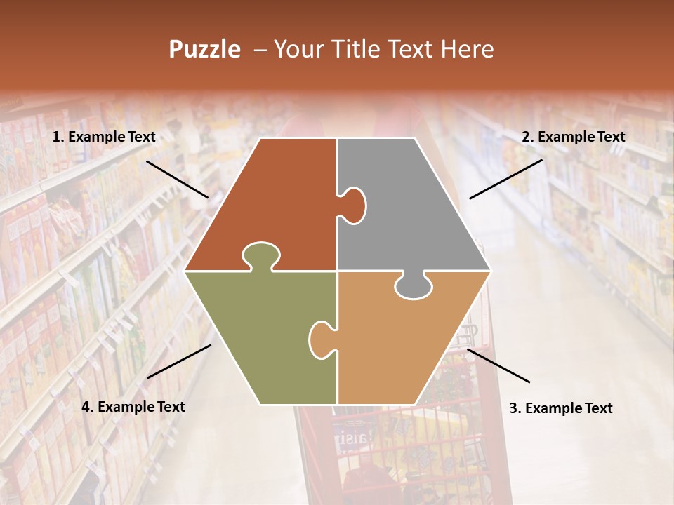 Smiling Customer Woman PowerPoint Template