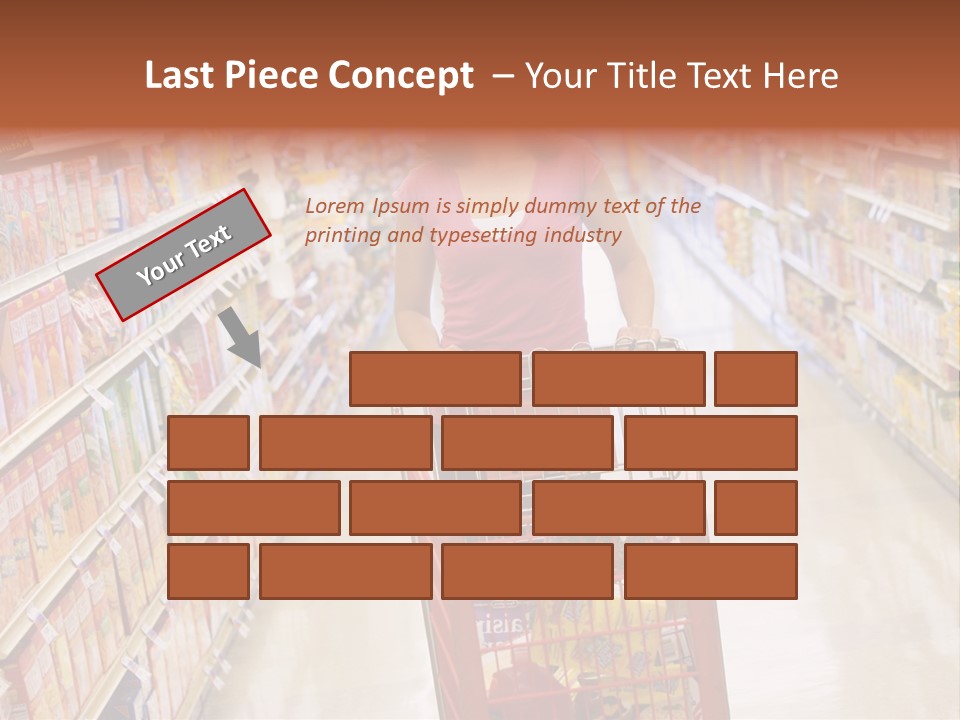 Smiling Customer Woman PowerPoint Template