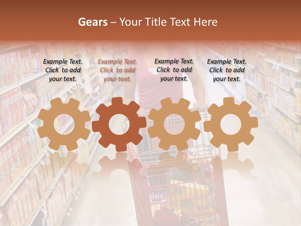 Smiling Customer Woman PowerPoint Template