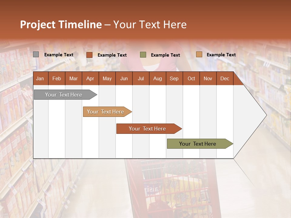 Smiling Customer Woman PowerPoint Template
