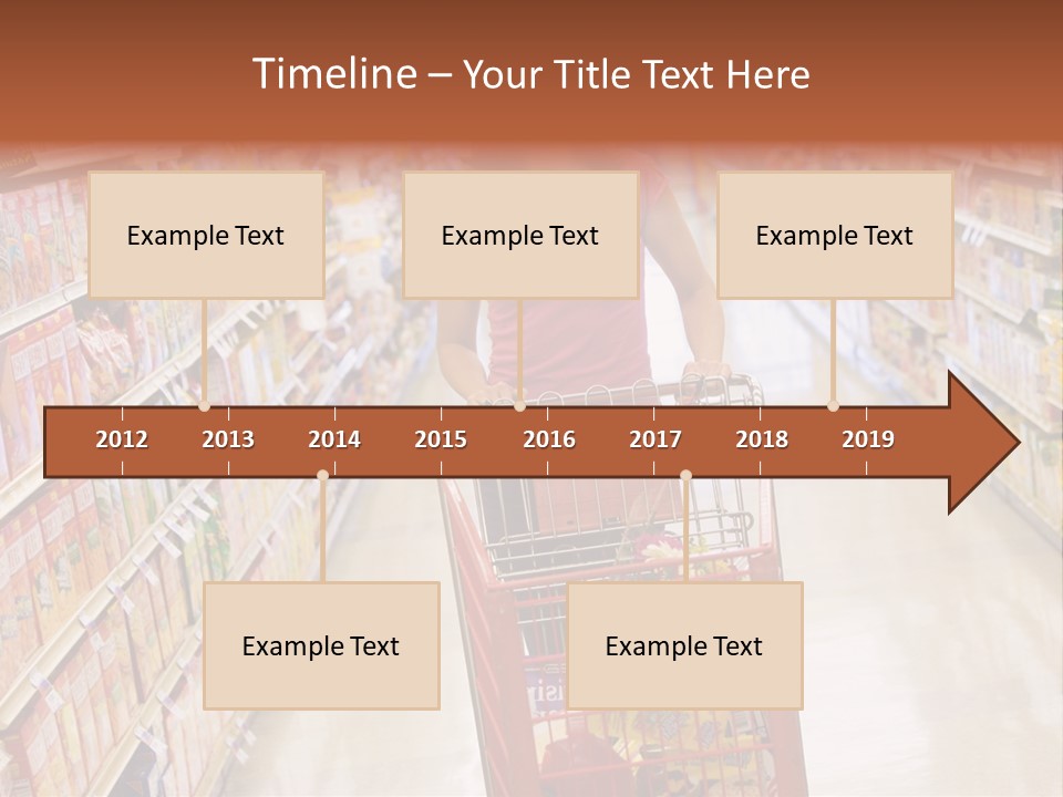 Smiling Customer Woman PowerPoint Template
