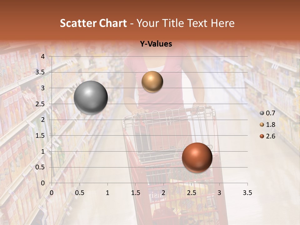 Smiling Customer Woman PowerPoint Template