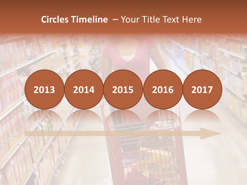 Smiling Customer Woman PowerPoint Template