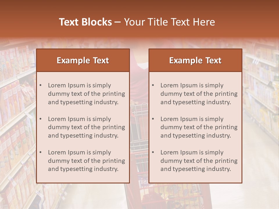Smiling Customer Woman PowerPoint Template