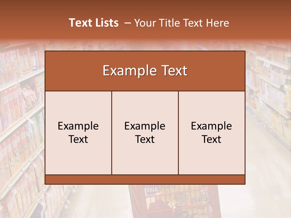 Smiling Customer Woman PowerPoint Template