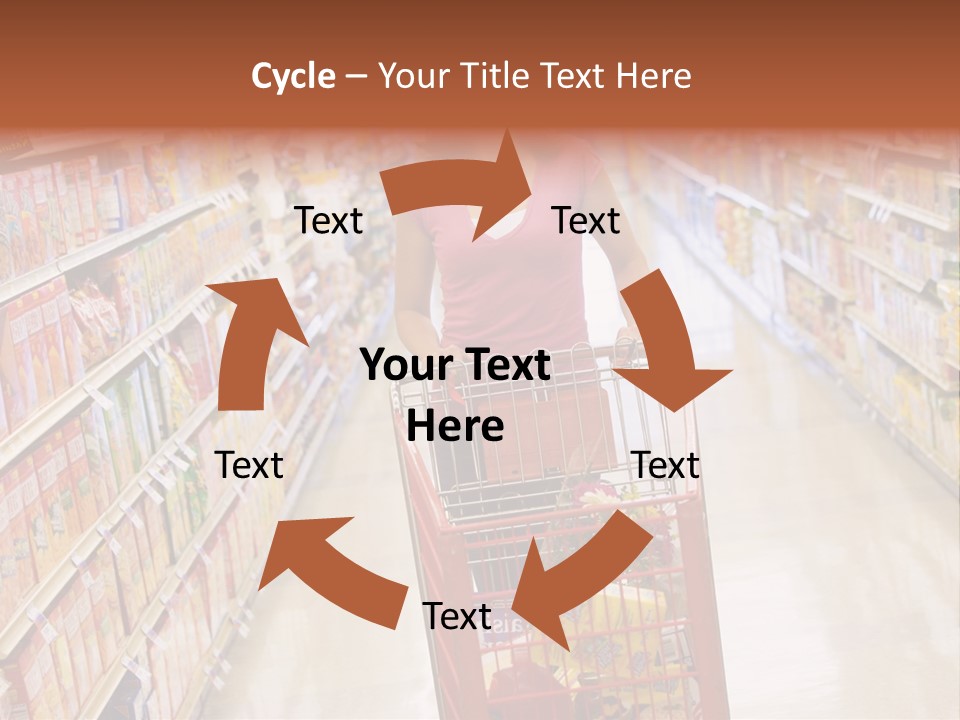 Smiling Customer Woman PowerPoint Template